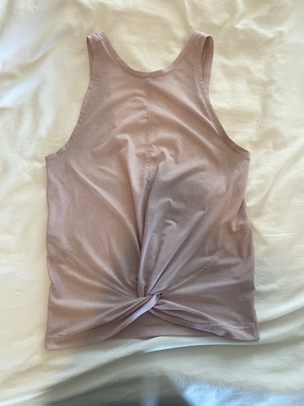 Athleta Mauve Twist-Front Racerback Tank
